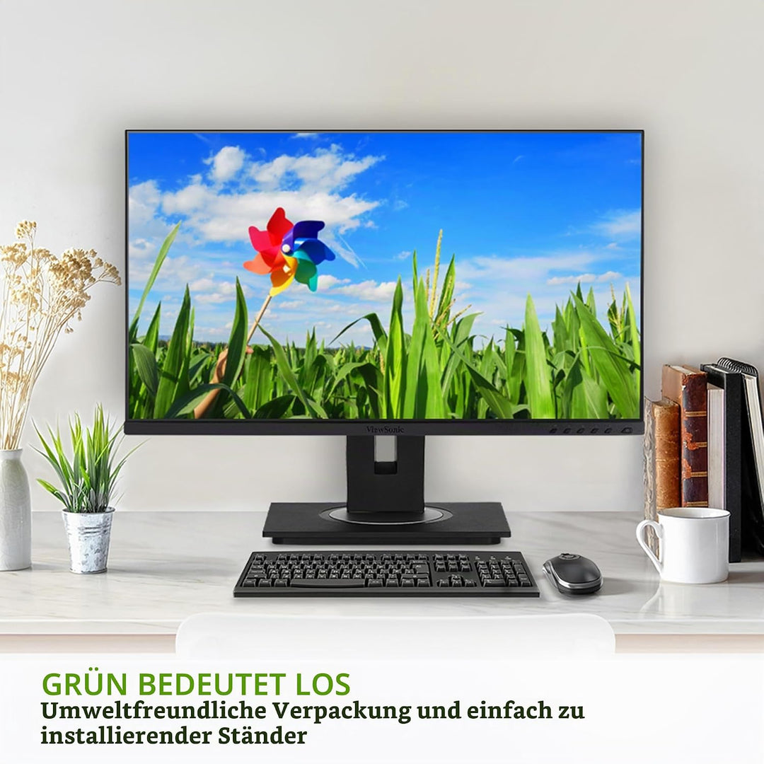 Viewsonic VG2748A-2 68,6 cm (27 Zoll) Büro Monitor (Full-HD, IPS-Panel, HDMI, DP, USB 3.0 Hub, Höhen