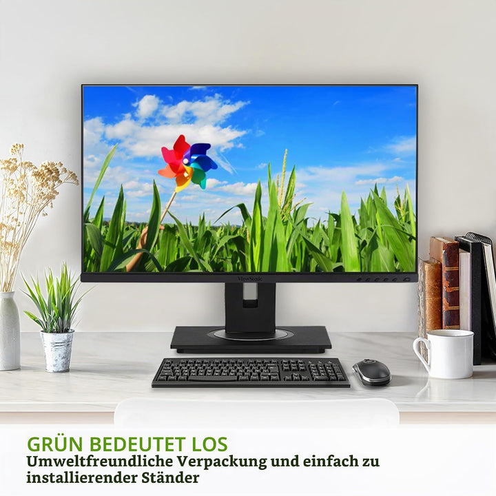 Viewsonic VG2748A-2 68,6 cm (27 Zoll) Büro Monitor (Full-HD, IPS-Panel, HDMI, DP, USB 3.0 Hub, Höhen