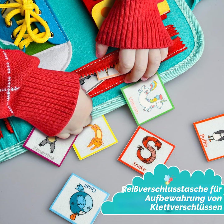 Achiyway Busy Board für Kinder - Activity Board Montessori Spielzeug ab 1 2 3 4 5 Jahre, Motorik Ler