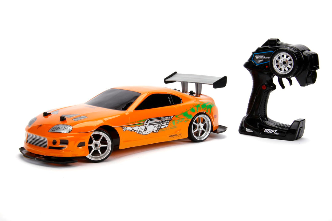 Jada Toys Fast & Furious RC-Auto, Drift 1995 Toyota Supra, Turbo, Driftfunktion, Allradantrieb, Fern