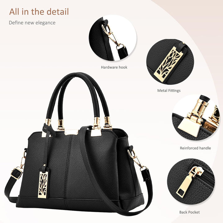 NICOLE &amp; DORIS Damen Handtaschen Elegante Damen Tasche Designe Frauen Umhängetasche PU Weiche Ledert
