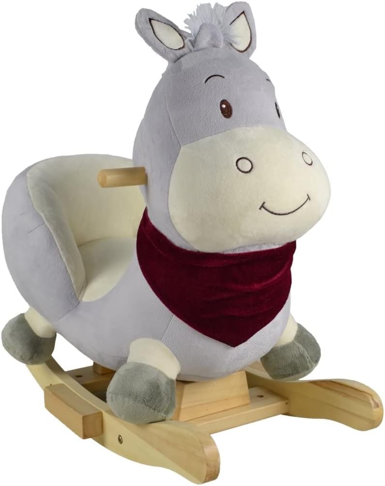 Knorrtoys 40375 Schaukeltier Paul Donkey Grey mit Sound