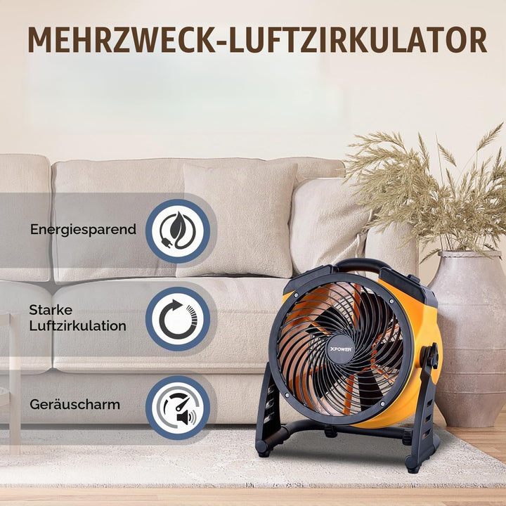 XPower Hochleistungs-Industrie-Hochgeschwindigkeits-Luftbeweger für den ganzen Raum, Luftzirkulator,
