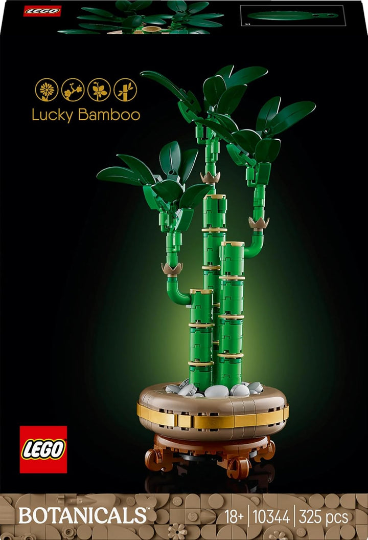 LEGO Botanicals Glücks-Bambus, Kunstpflanze - Bauset für Erwachsene - Geschenk für Einweihungspartys