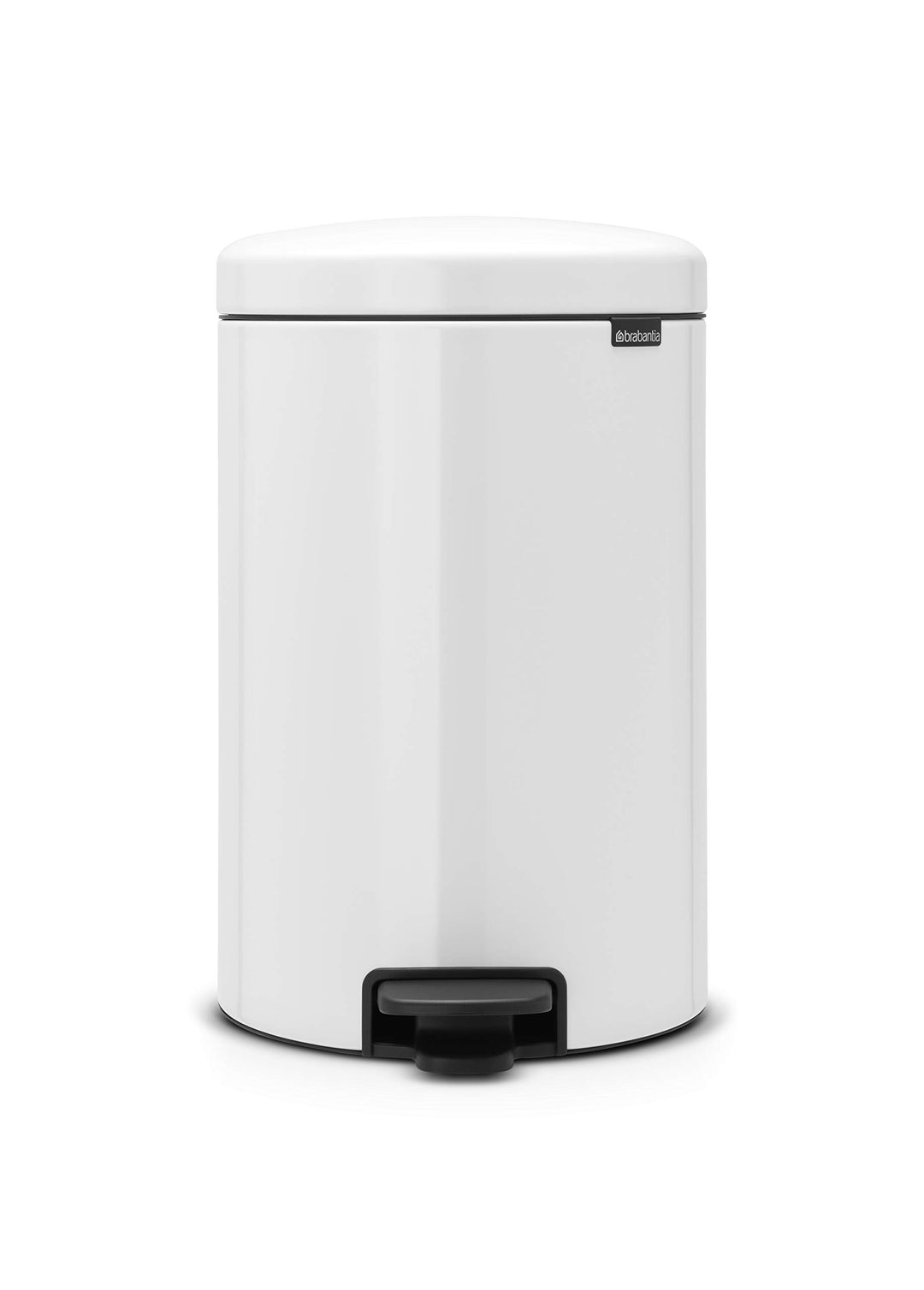 Brabantia Treteimer mit Inneneimer aus Metall, plastik metall, weiss, 20 Liter 20 Liter White, 20 Li
