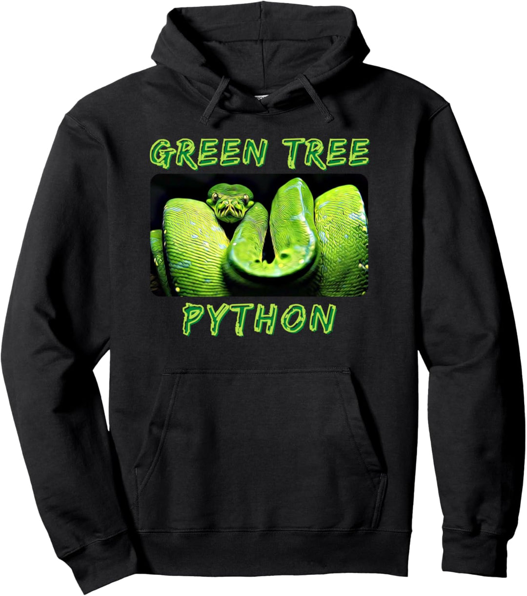 Grüner Baum-Python Pullover Hoodie