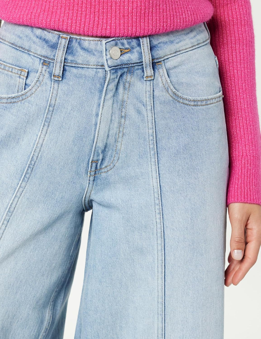The Drop Damen Jeans Jeans, Frida Relaxed Fit 26 Helles Indigoblau, 26 Helles Indigoblau