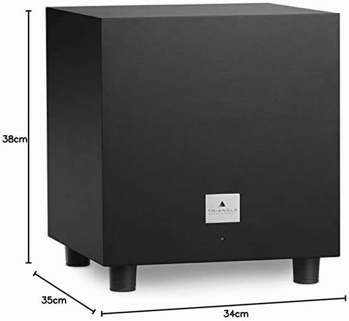 TRIANGLE – Tales 340 Subwoofer mit 200W Verstärker – Bassreflex – 25 cm Lautsprecher – Cinch/LFE-Ein
