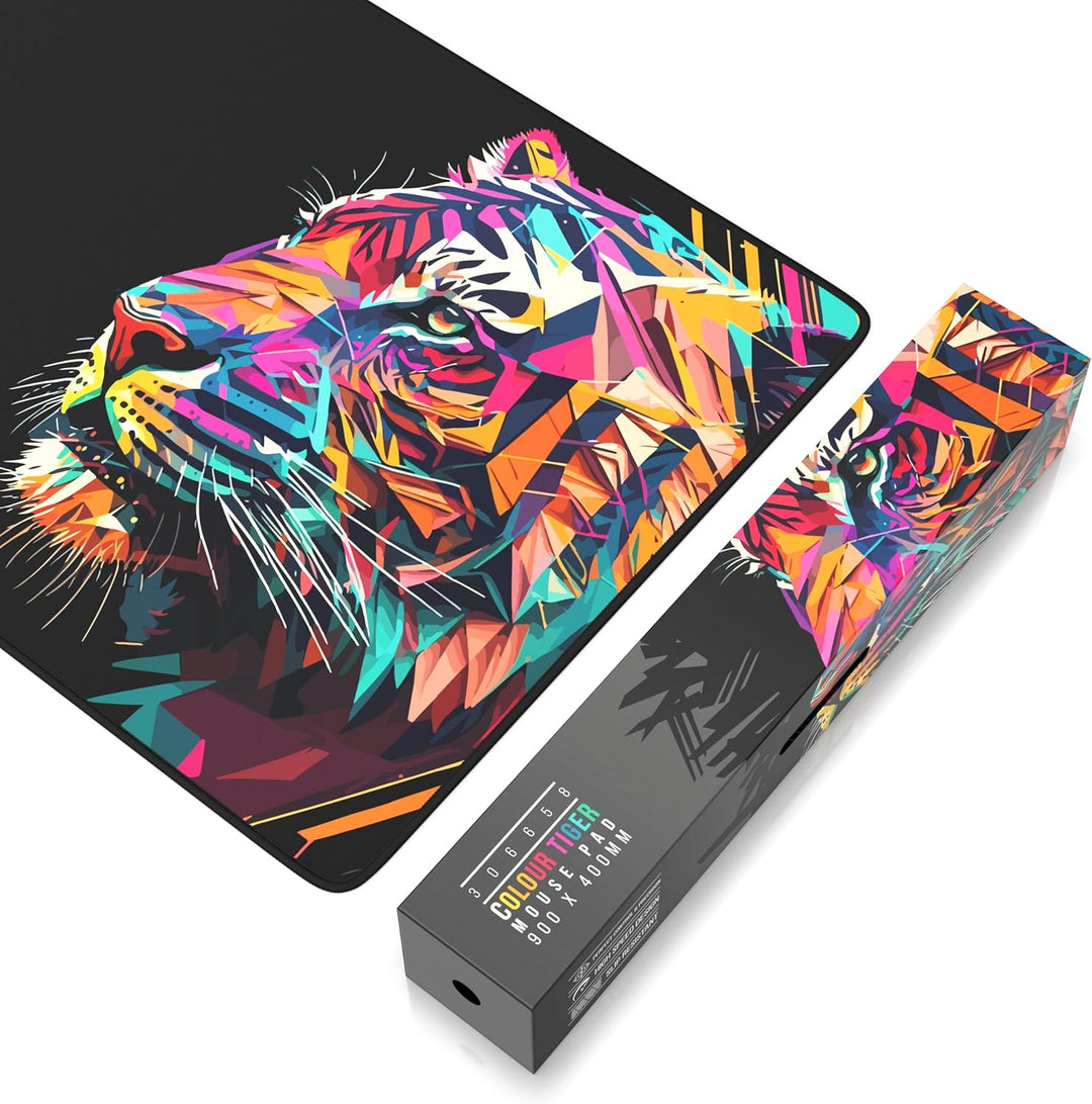 CSL-Computer TITANWOLF - XXL Speed Gaming Mauspad 900 x 400mm - XXL Mousepad - Tischunterlage Large