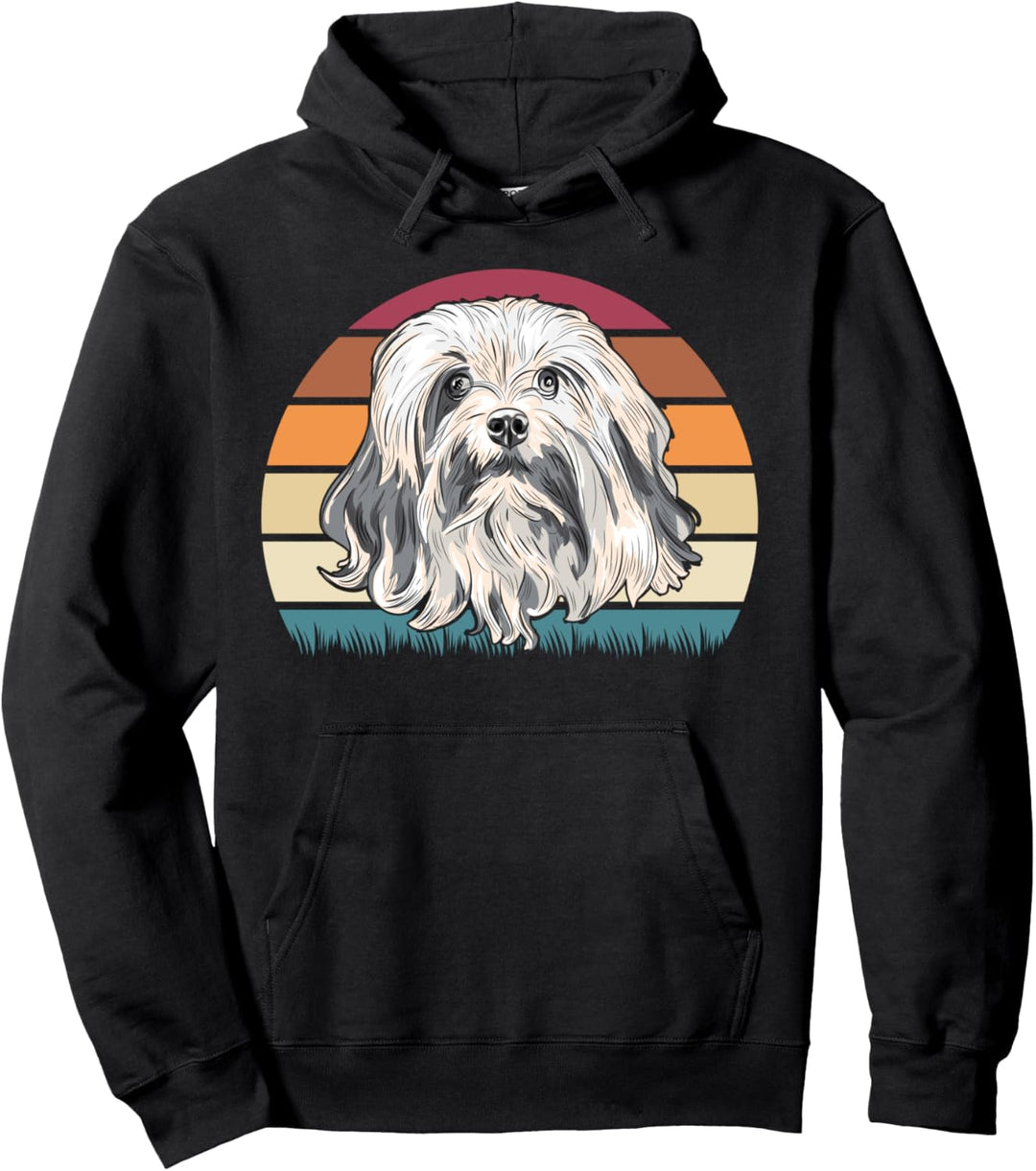 Bolonka Zwetna Retro Design Havaneser Malteser Pullover Hoodie