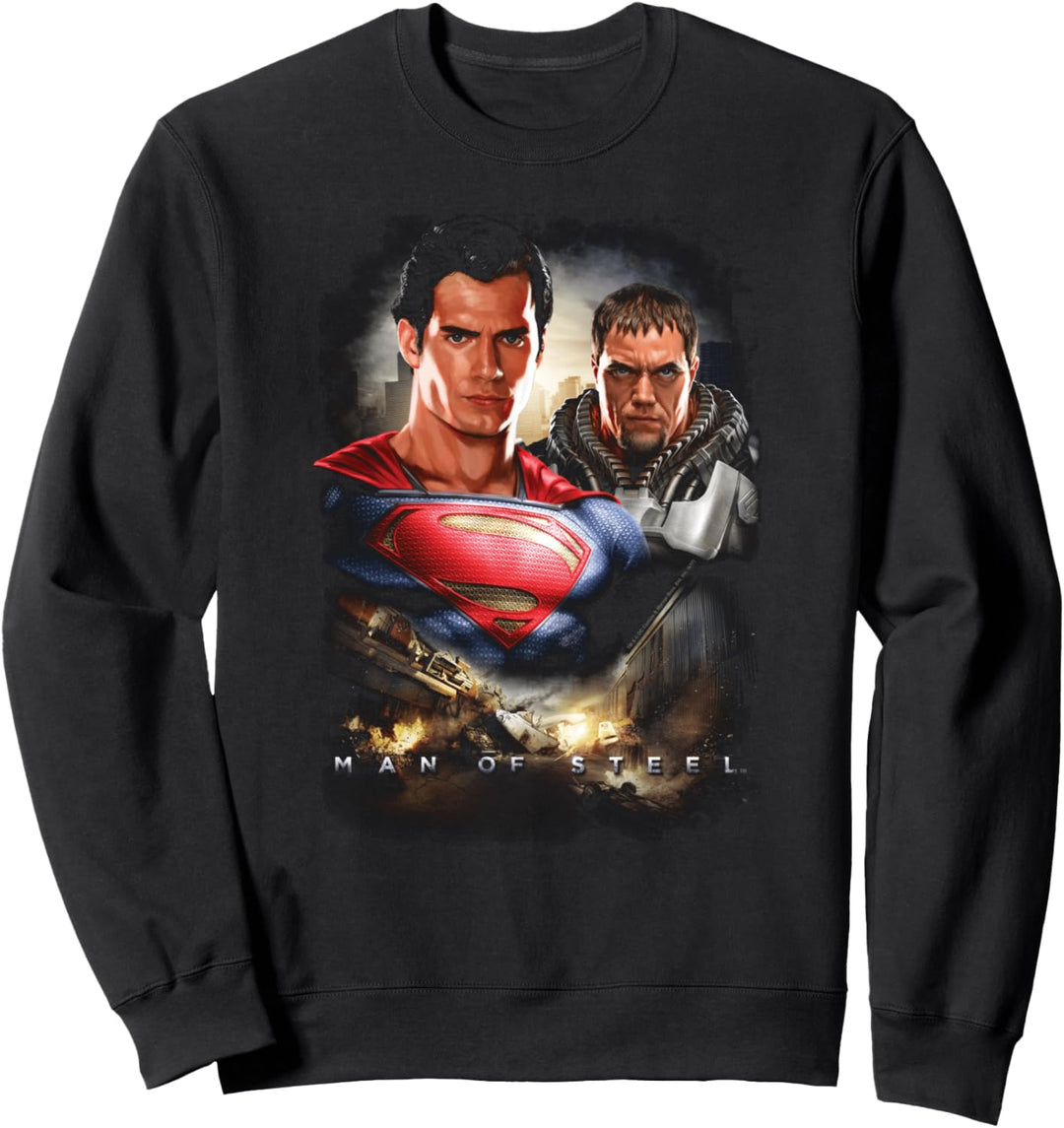 Superman Man of Steel Kal El And Zod Sweatshirt