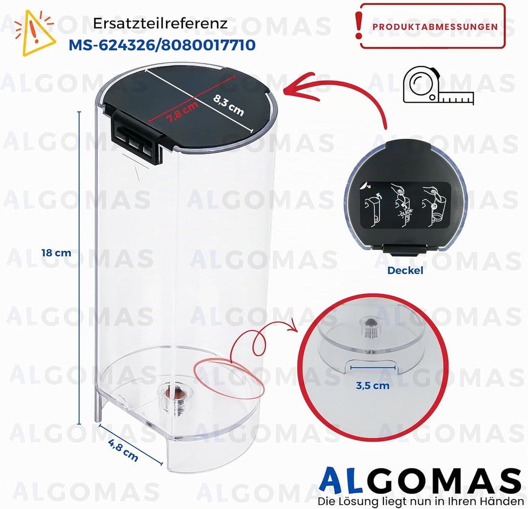 ALGOMAS® Wassertank für Nespresso Essenza Mini | kompatibel mit Modellen XN110110, XN110810, XN110B1