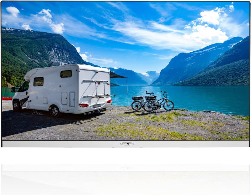 REFLEXION LEDX24I+ Android Smart LED Fernseher, 60 cm/24 Zoll, Rahmenloser Camping/Boot/LKW TV, Slim