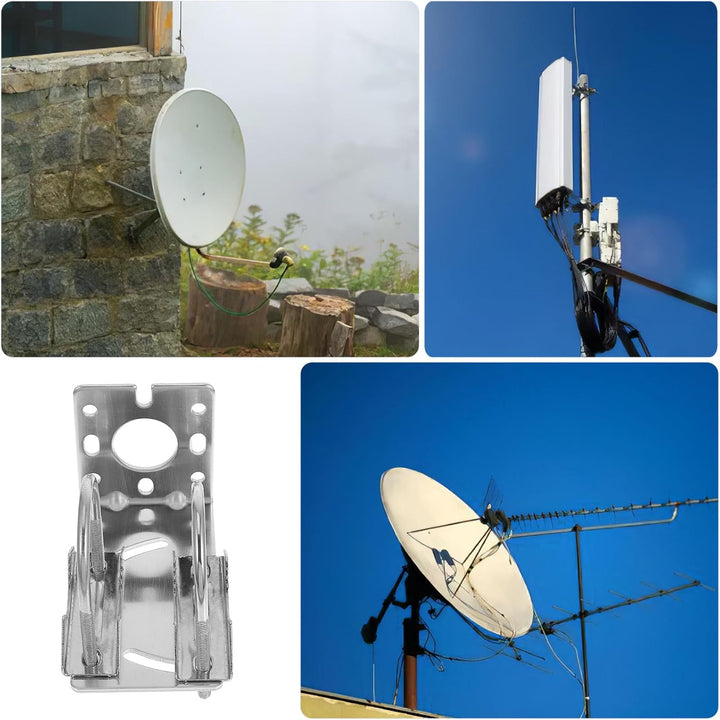ARTIBETTER Aluminiumlegierung Antennenhalterung Outdoor Wetterfeste Masthalterung mit U bügel Klemme