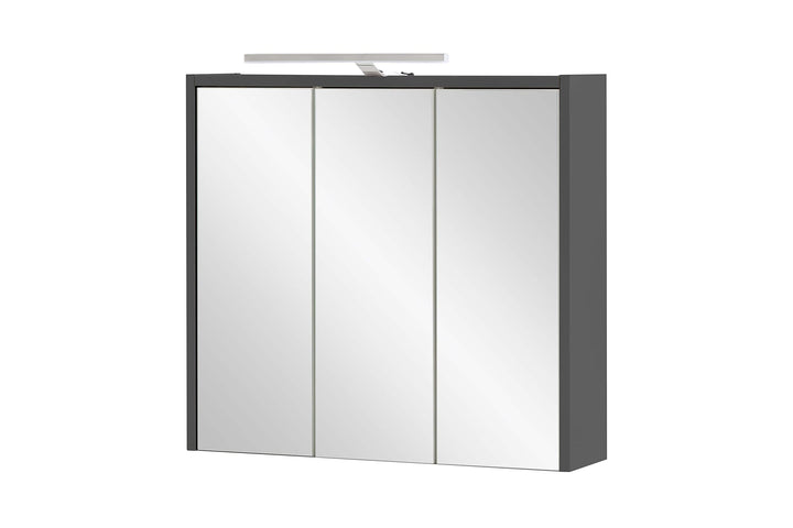 Schildmeyer Spiegelschrank Carlos, anthrazit, 65 x 16 x 64 cm 65 cm ohne Regal Anthrazit, 65 cm ohne