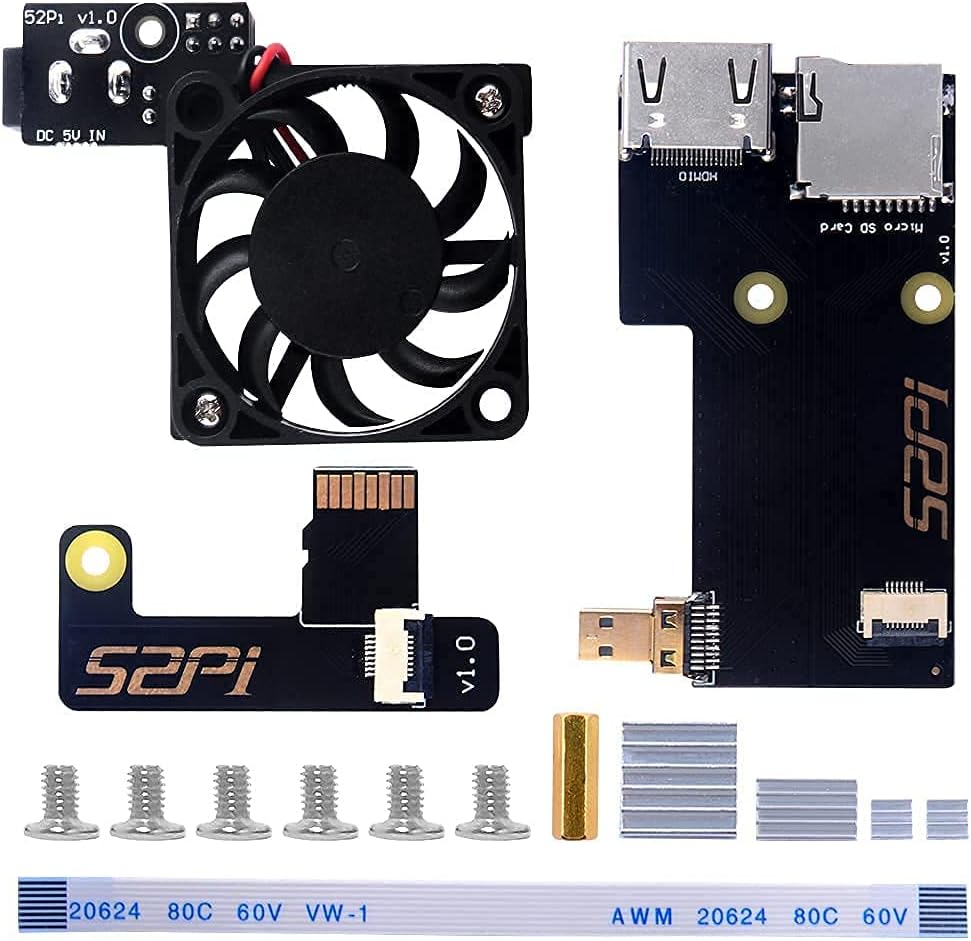 GeeekPi 3U Rack Kit für Raspberry Pi 4B, 19" 3U Rackmount Unterstützt 1-14 Einheiten mit 14 Raspberr