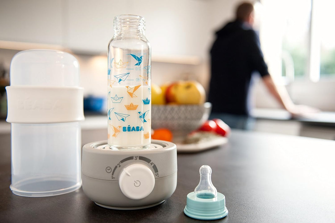 Béaba - Babymilk Fläschchenwärmer mit Dampf, grau, Grau