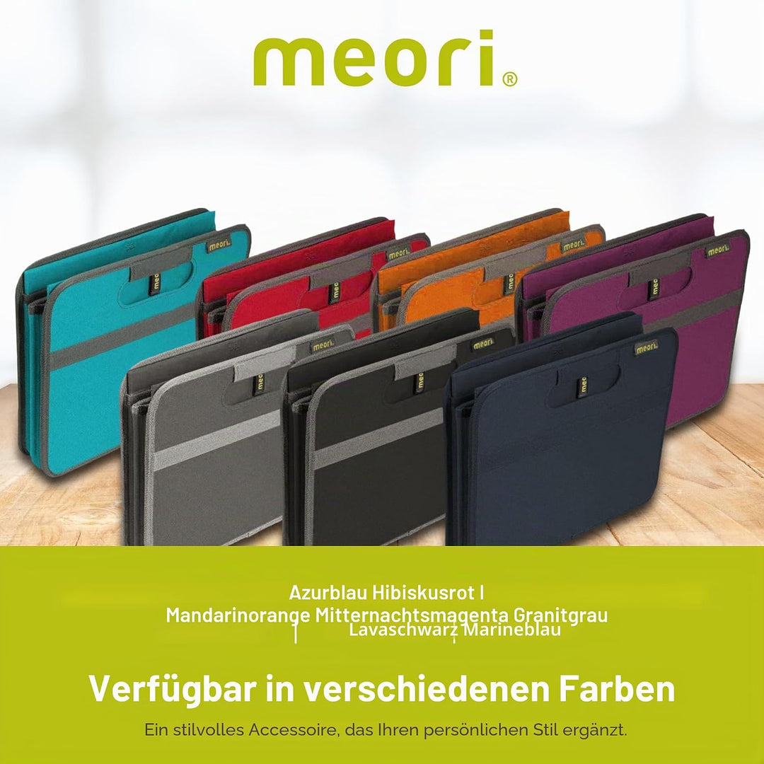 Meori Aufbewahrungsbox faltbar Traglast 30 kg - 50cm 32cm 27.5cm Grösse L Box Azur, Box Azur