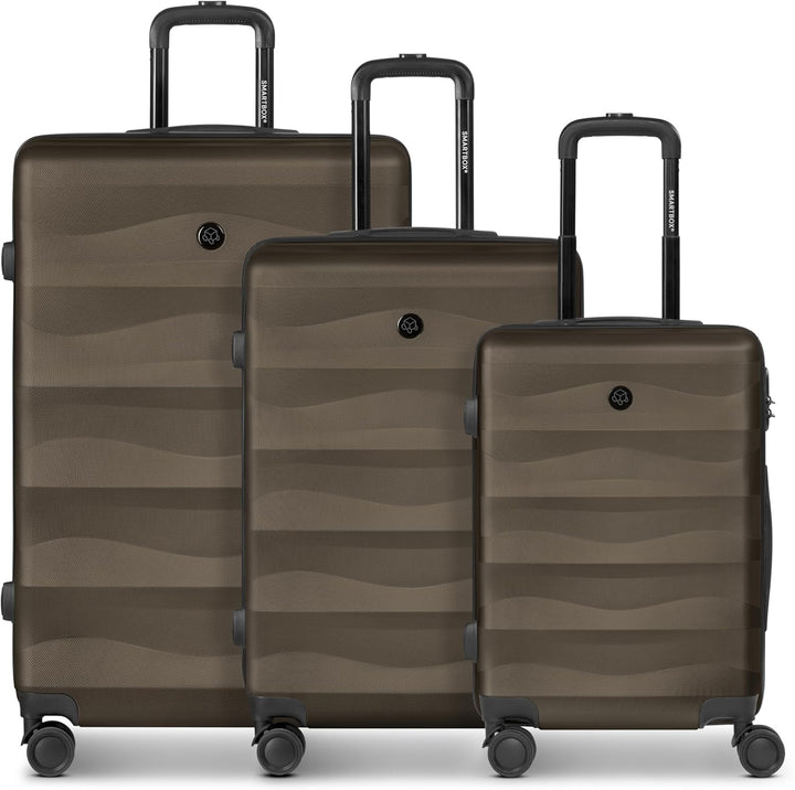 SMARTBOX Hartschalen Koffer-Set 3-teilig für Damen & Herren | leichte & stabile Reise-Trolleys aus h