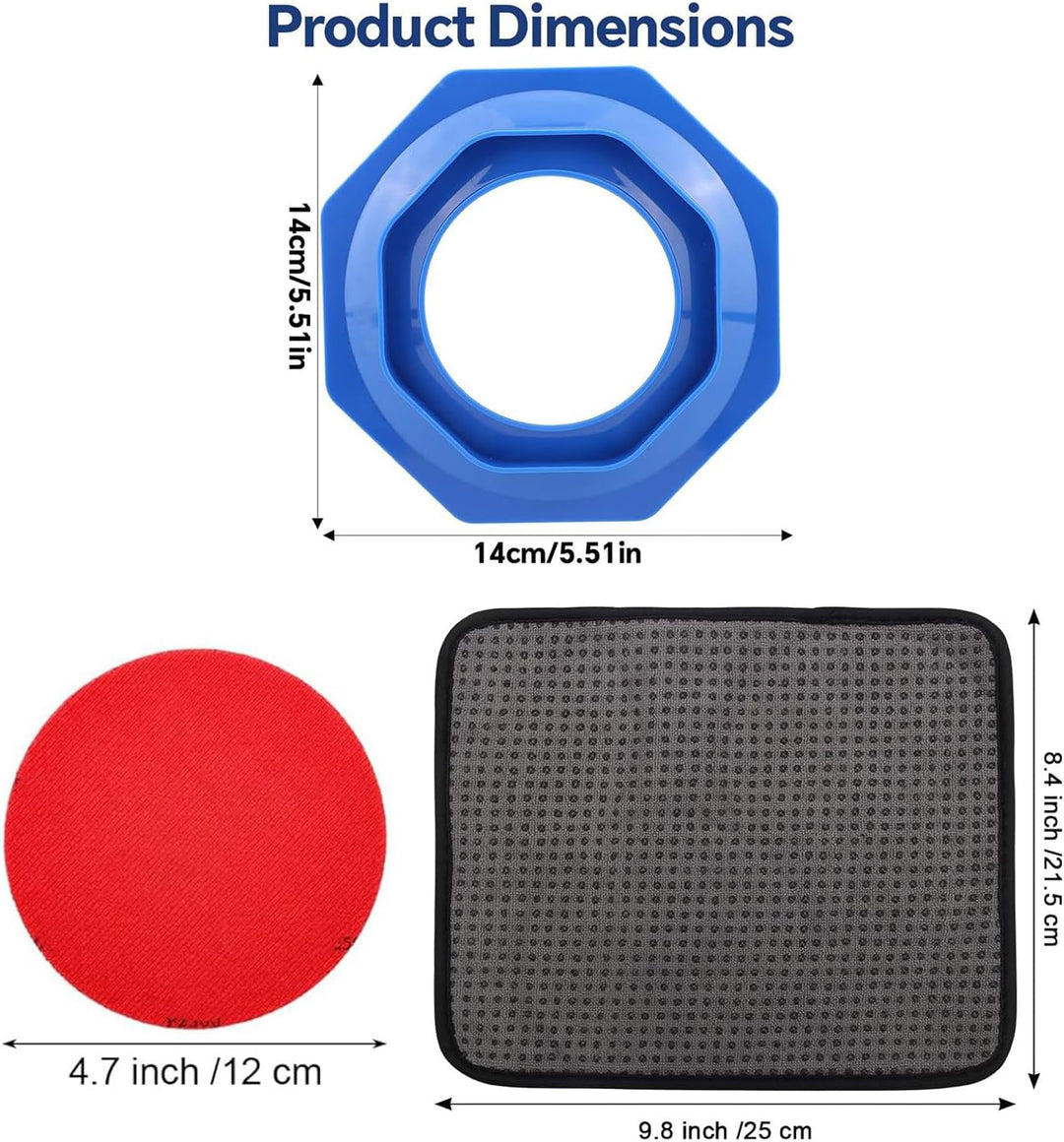 Bowling Ball Schleifpads,Universelles wiederverwendbares tragbares -Zubehör - Reinigungsset für Ball