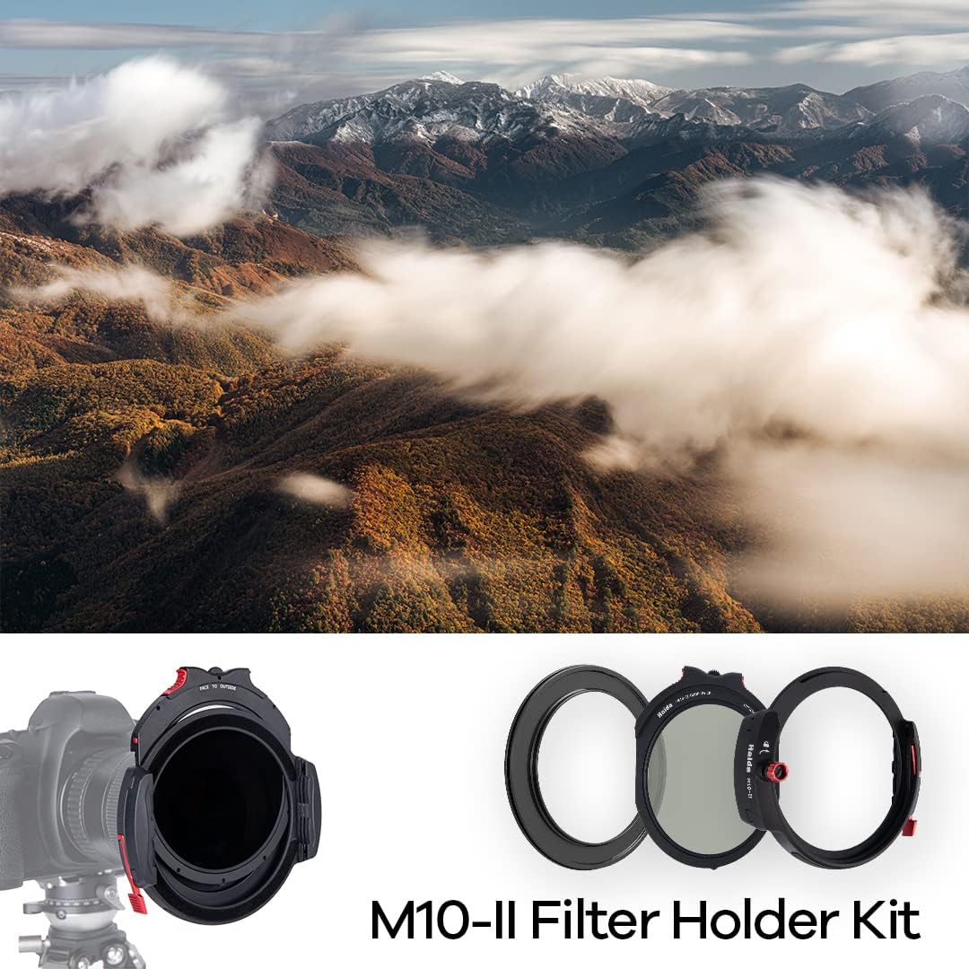 Haida Filterhalter-Set – 100 mm quadratischer Filterhalter mit 52 mm Objektivadapterring und Drop-In