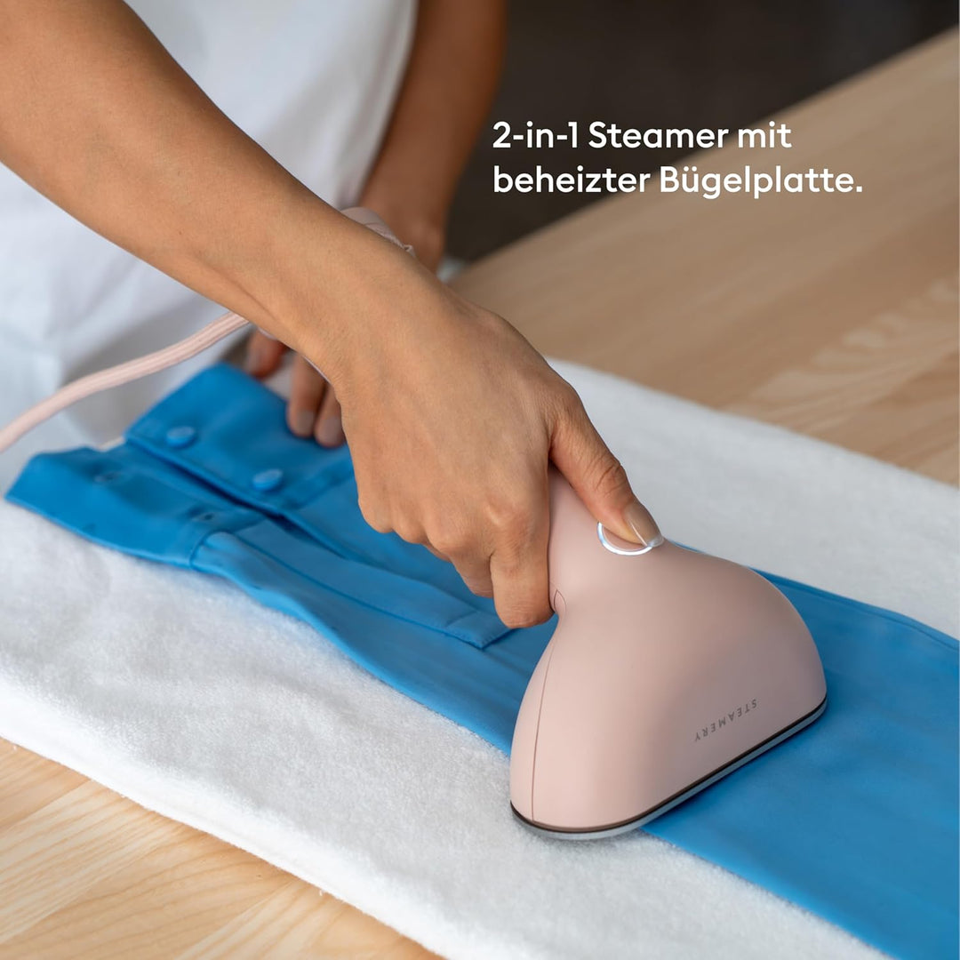 Steamery Dampfglätter Cirrus 3, 1200W, EU-Stecker, Dampfleistung 20g/min, Beheizte Bügelplatte, Schn