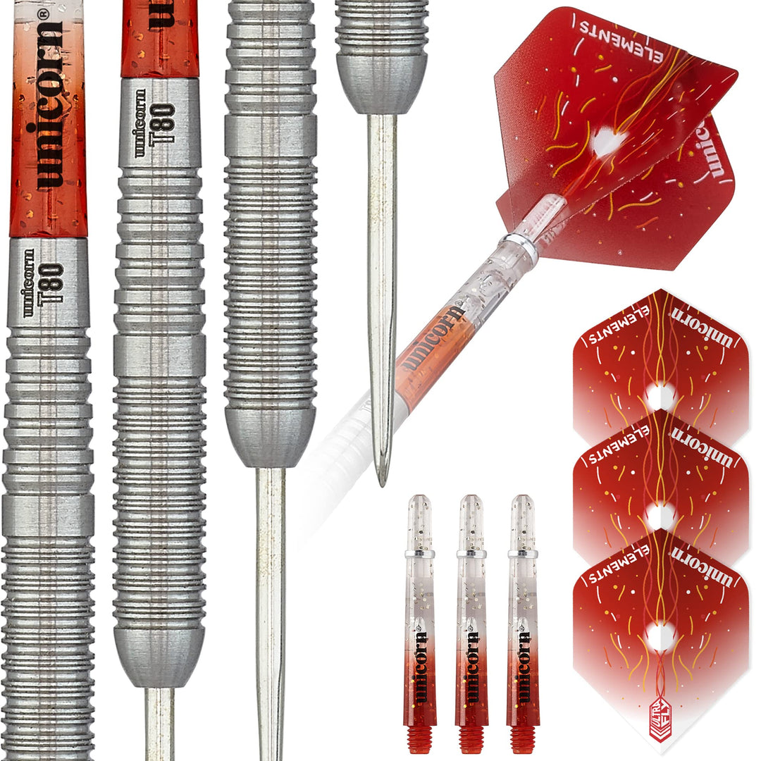 Unicorn Core XL Striker Dartpfeile mit Stahlspitze 22 g rot, 22 g rot