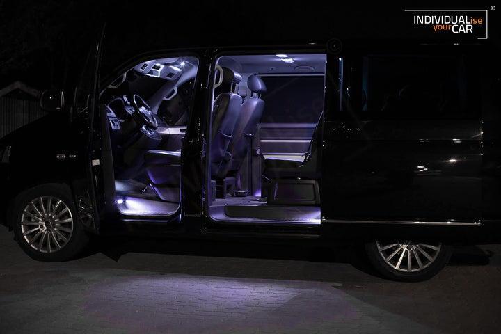 INDIVIDUALise your CAR Innenraumbeleuchtung SET für T5 Multivan (Cool-White) Kaltweiss, Cool-White
