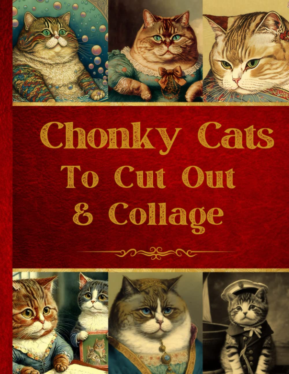 Chonky Cats To Cut Out & Collage: Original Design Collection For Junk Journals And Scrapbooks, Tasch