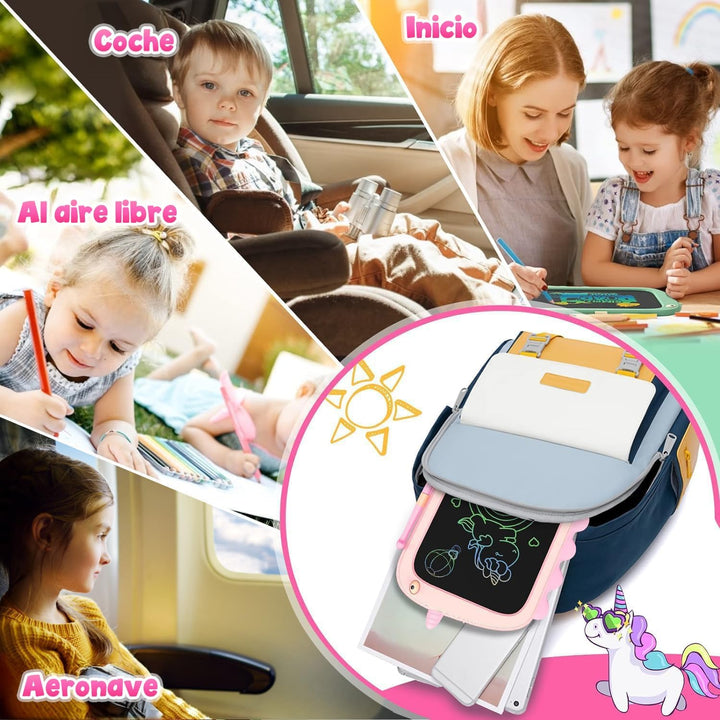 ORSEN LCD Schreibtafel Spielzeug ab 3 4 5 6 7 8 Jahre Mädchen Junge, 8,5-Zoll-Bunte Bildschirm Malta