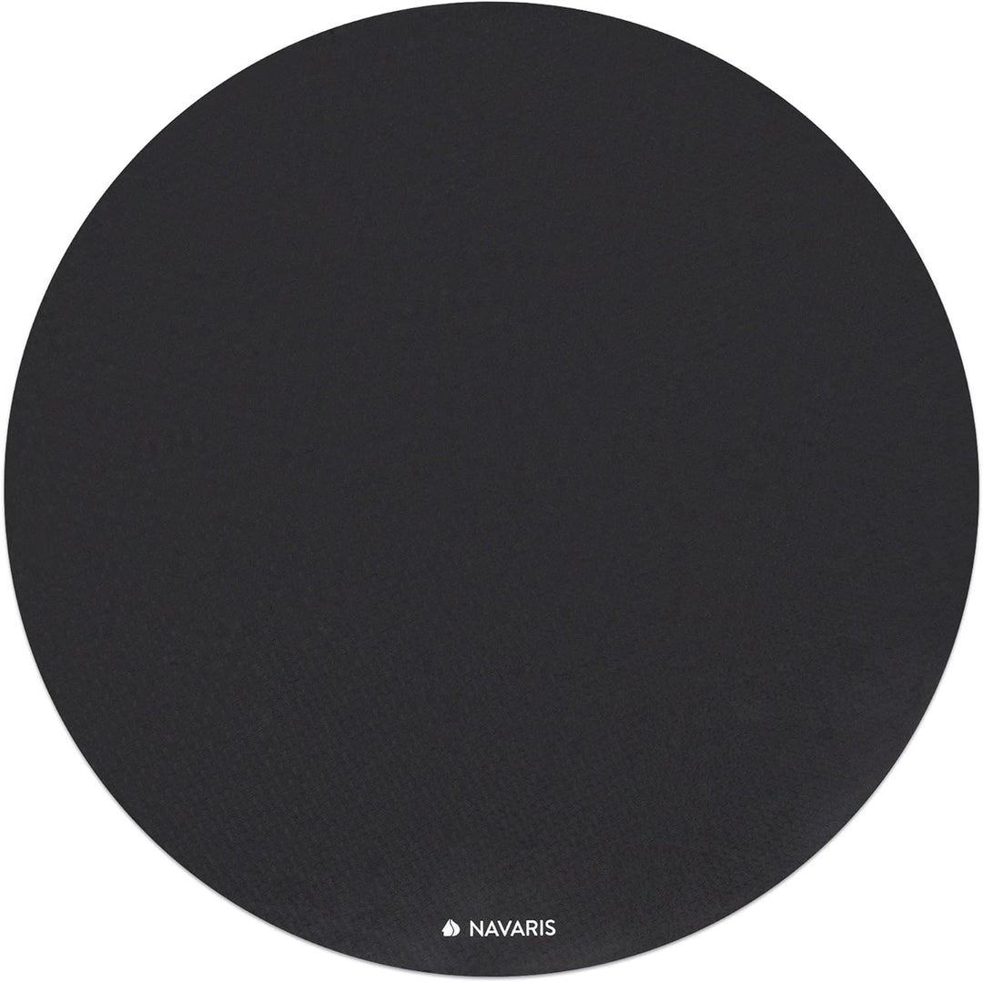 Navaris Yogamatte rund rutschfest gross - Ø 120cm Yoga Matte extra gross - 0,6cm dick - Fitnessmatte