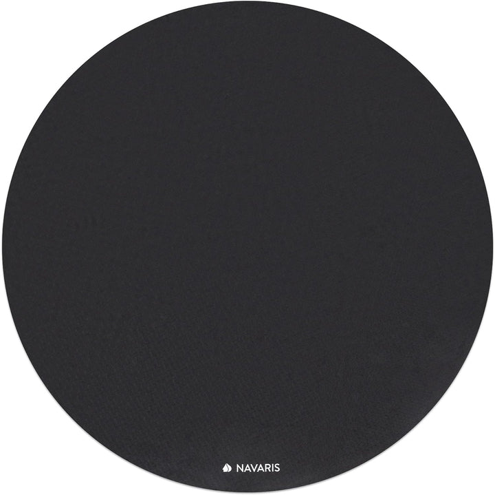 Navaris Yogamatte rund rutschfest gross - Ø 120cm Yoga Matte extra gross - 0,6cm dick - Fitnessmatte