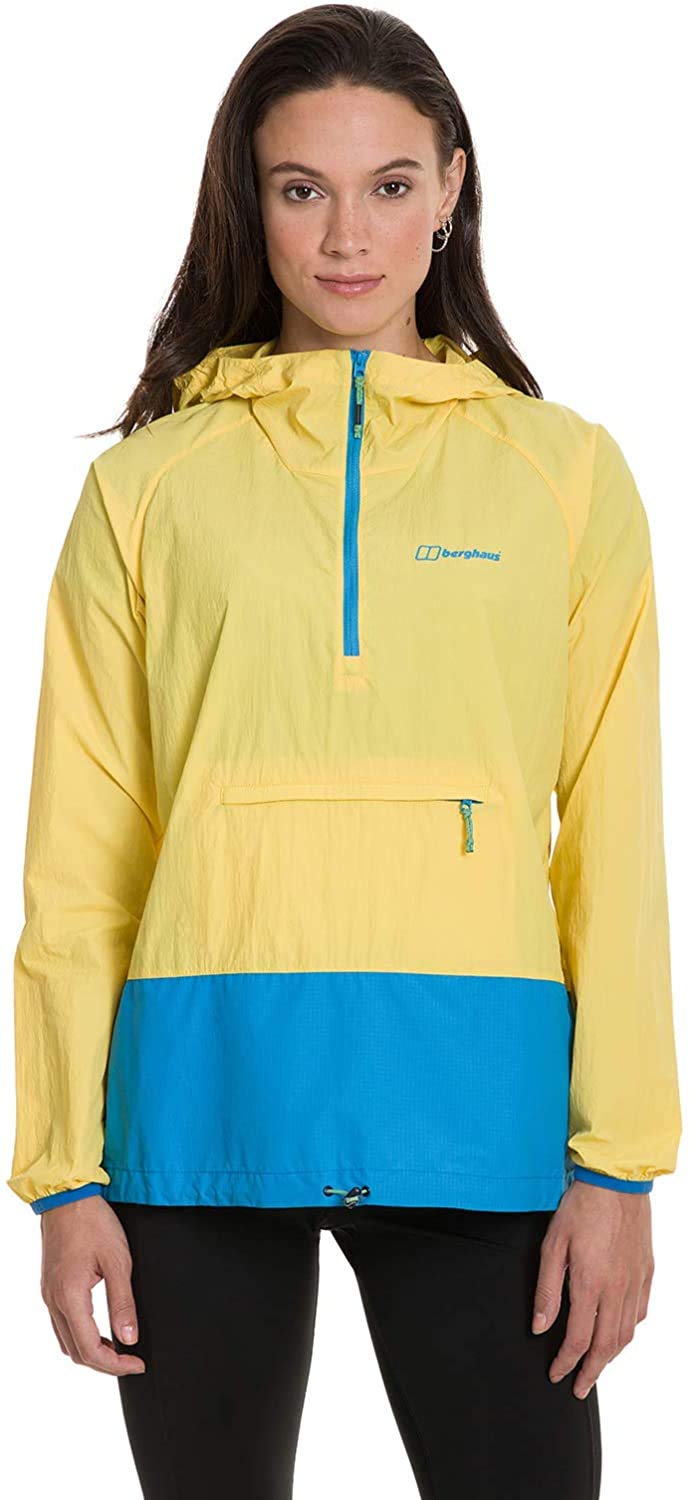 berghaus Damen Skerray Half Zip Wind Proof Windjacke 12 (38 DE) Primrose Yellow/Blithe, 12 (38 DE) P