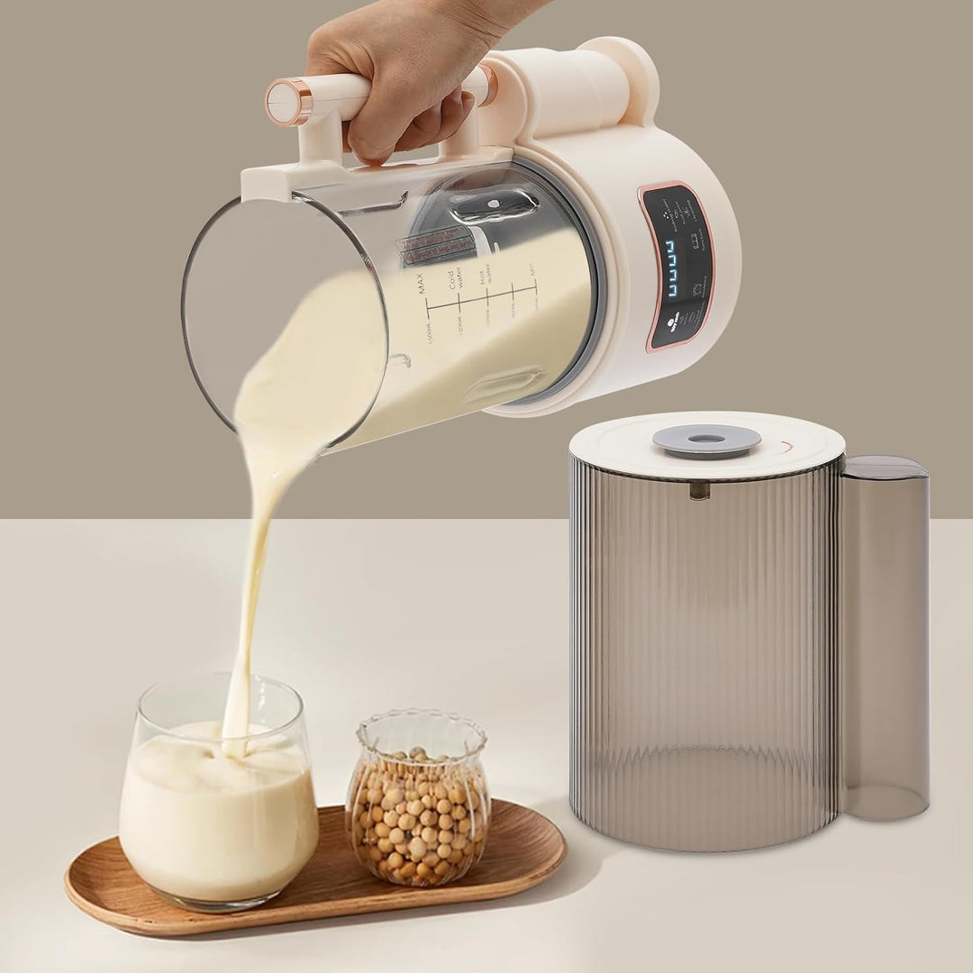 Nussmilchmaschine, 1500ml Entsafter Sojamilch Maschine mit 12 Klingen, Hafermilch Maschine für selbs