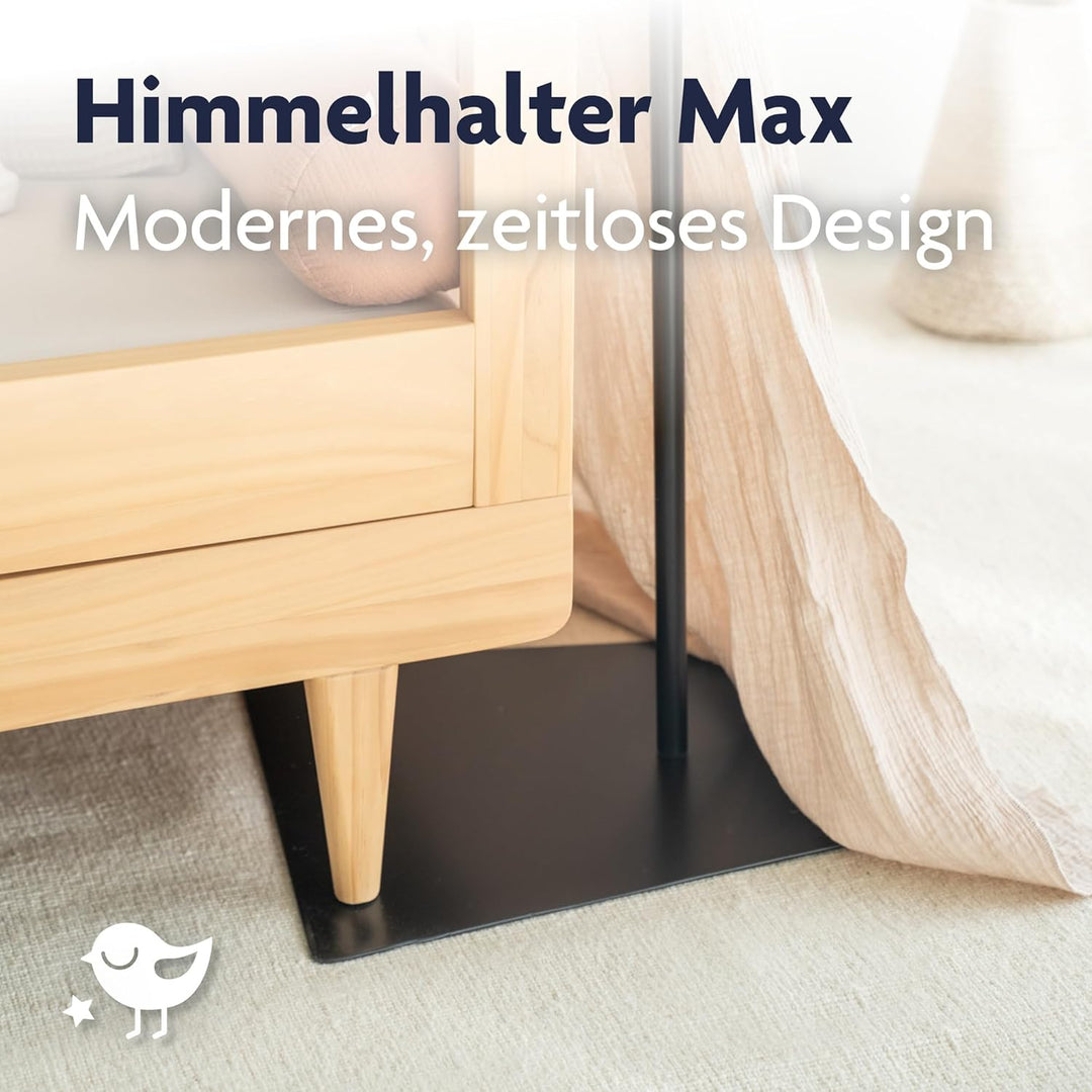 Julius Zöllner Himmelhalter Max | mit Standfuss | für Baldachine zum Aufhängen | schwarz, Schwarz