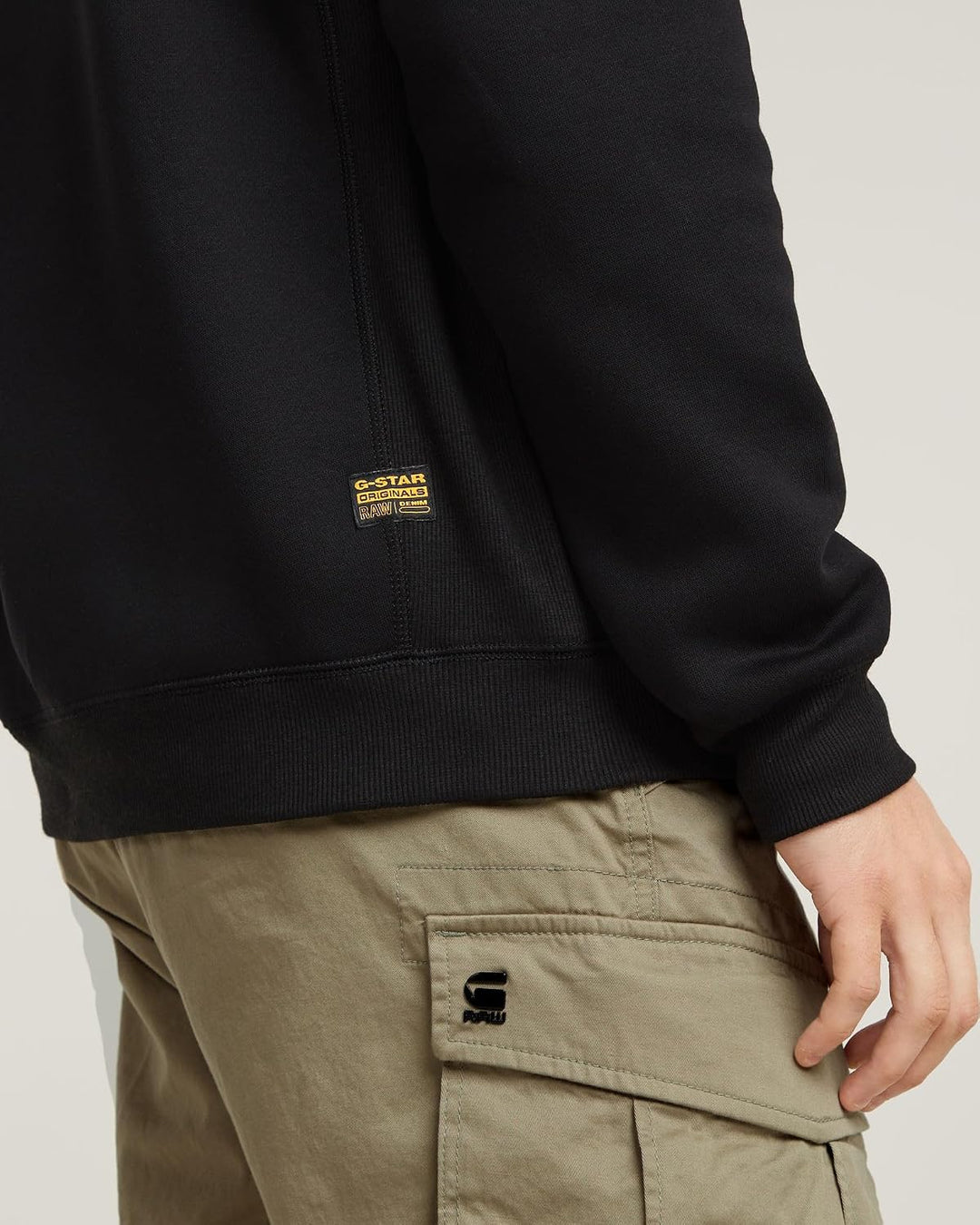 G-Star Herren Premium Basic Sweats M Schwarz (Dk Black D16917-c235-6484), M Schwarz (Dk Black D16917