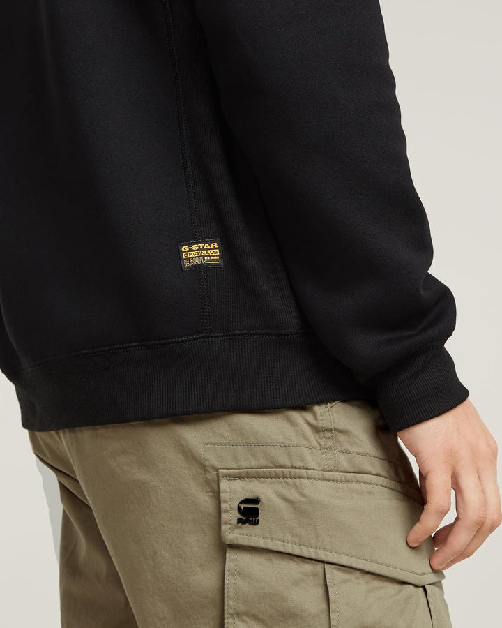 G-Star Herren Premium Basic Sweats M Schwarz (Dk Black D16917-c235-6484), M Schwarz (Dk Black D16917