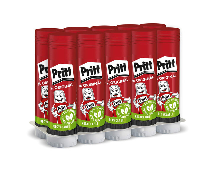 Pritt Klebestift, sicherer und kinderfreundlicher Kleber für Kunst und Bastelarbeiten, starker Klebs