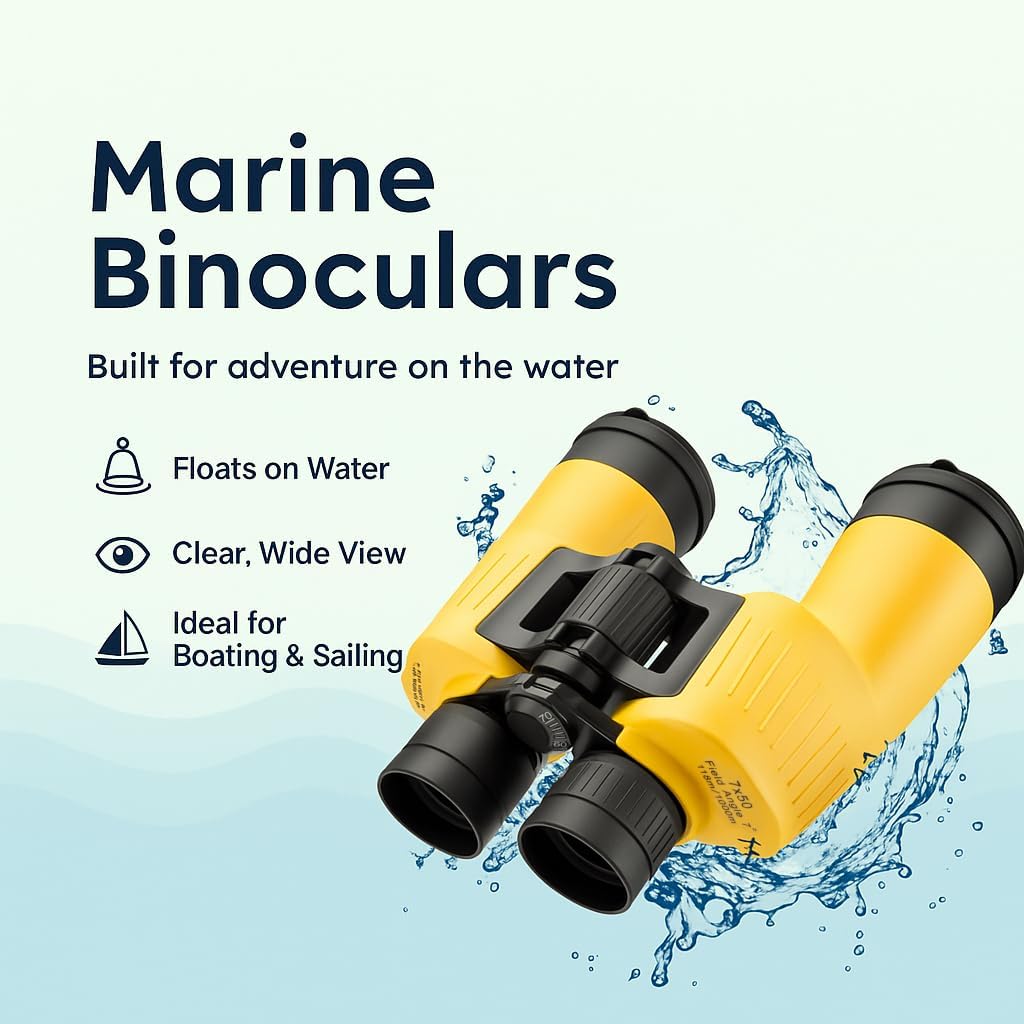 Barska Uni-Erwachsene Floatmaster 7x50 schwimmendes wasserdichtes Marine beschlagsicher, gummiert ge