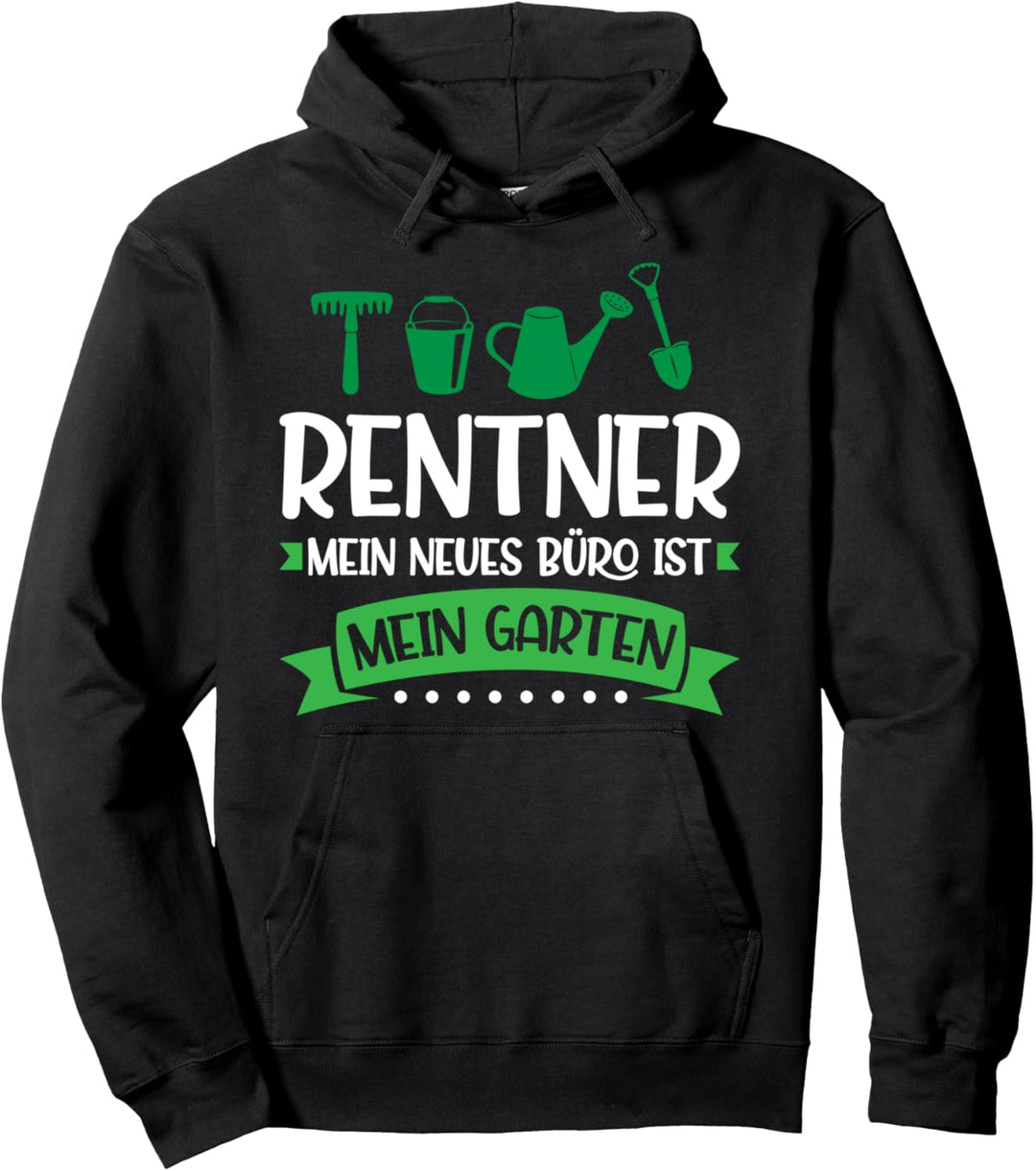 Gartenarbeit Rentner Anbau Pullover Hoodie