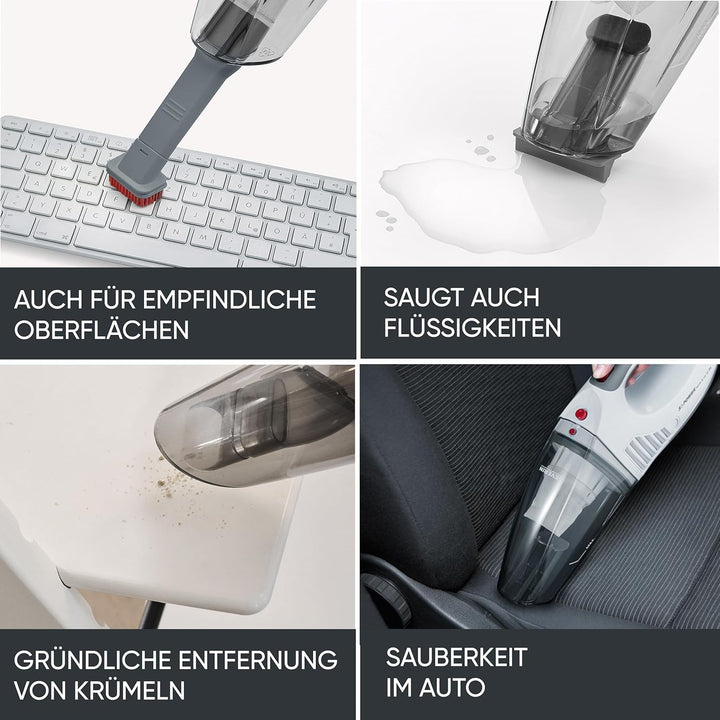 SEVERIN 3-in-1 Akku Handstaubsauger S´POWER home & car Li 20, Handsauger Nass/Trocken mit starkem 7,