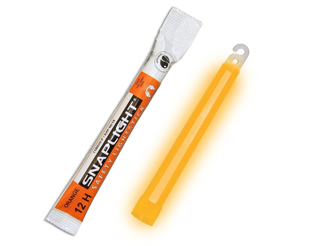 Cyalume Orange SnapLight Leuchtstab 15 cm, 12-Stunden-Lichtstäbe (Box mit 10 Stück), Orange