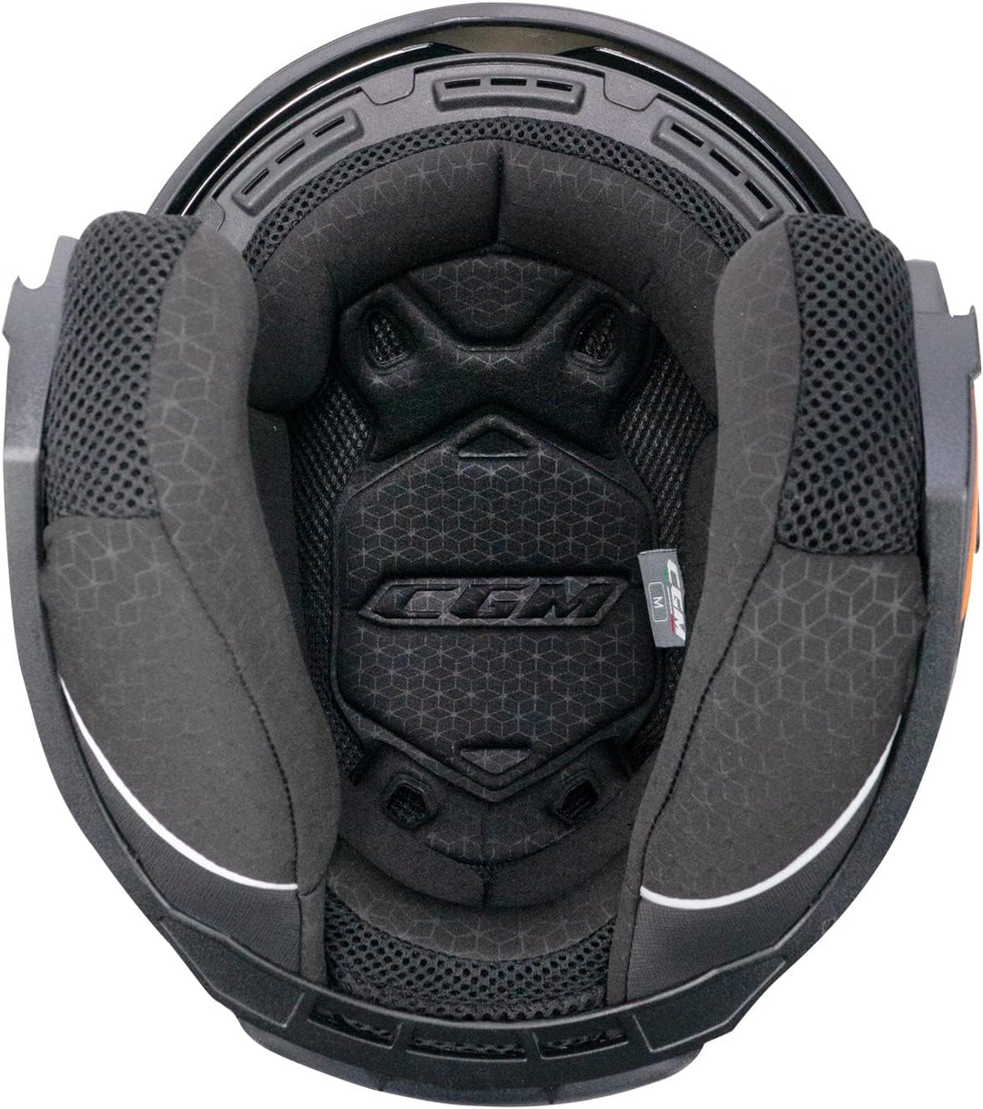 CGM Helm mit offenem Gesicht, 136A DNA Mono blau satiniert, Grösse S (55-56 cm) Blau satiniert S (55