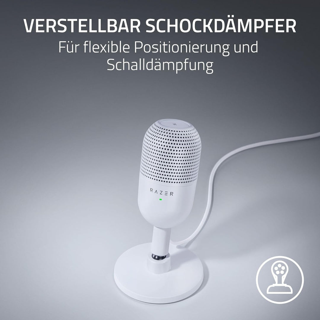 Razer Seiren V3 Mini - Ultrakompaktes USB-Mikrofon (14mm Kondensatormikrofon, Supernierencharakteris
