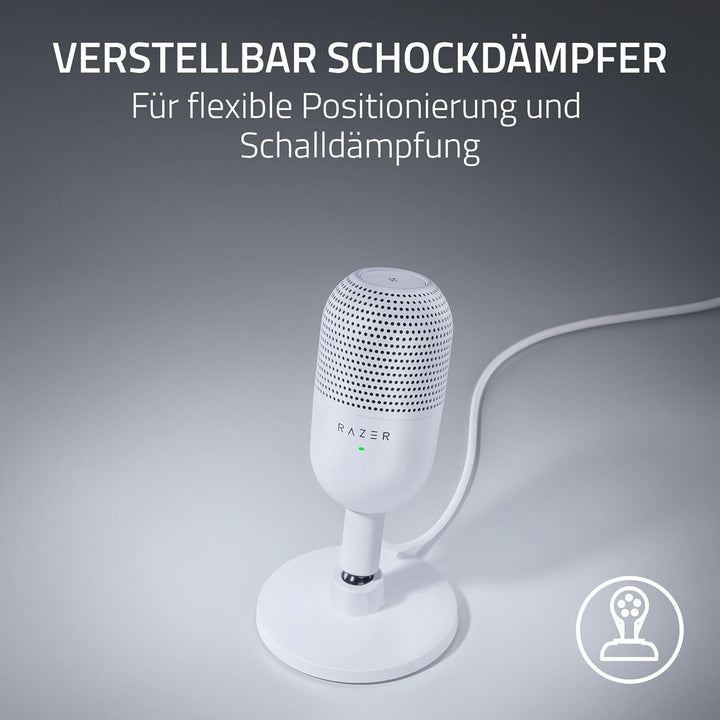 Razer Seiren V3 Mini - Ultrakompaktes USB-Mikrofon (14mm Kondensatormikrofon, Supernierencharakteris