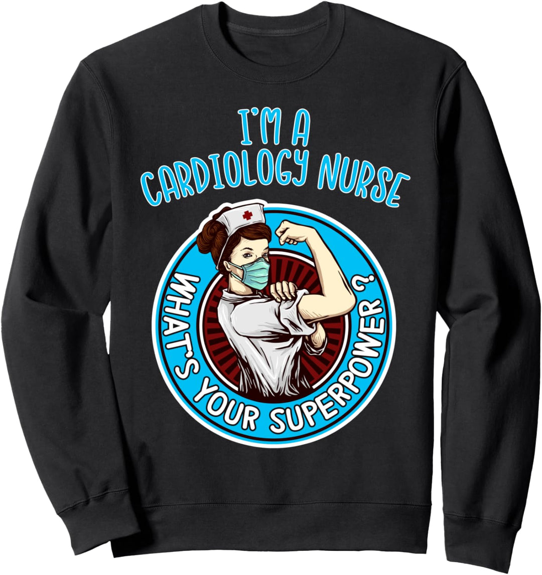 Kardiologie Krankenschwester Shirt für Frauen Krankenpflege Sweatshirt