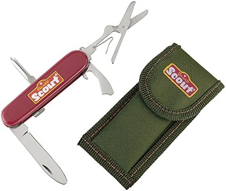 Happy People 19316 Der Echte Scout Kindertaschenmesser, Rot