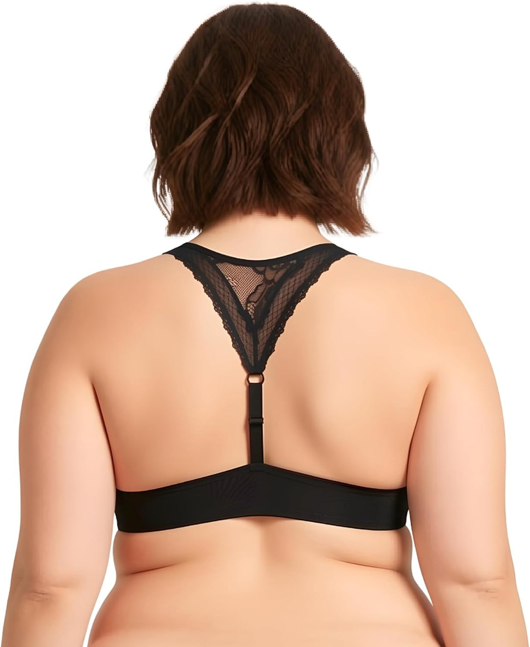 Curve Muse Damen Übergrösse Bügel Hochdrücken 1 Tasse hinzufügen Bügel Perfekte Form Spitzen-BHS 70B