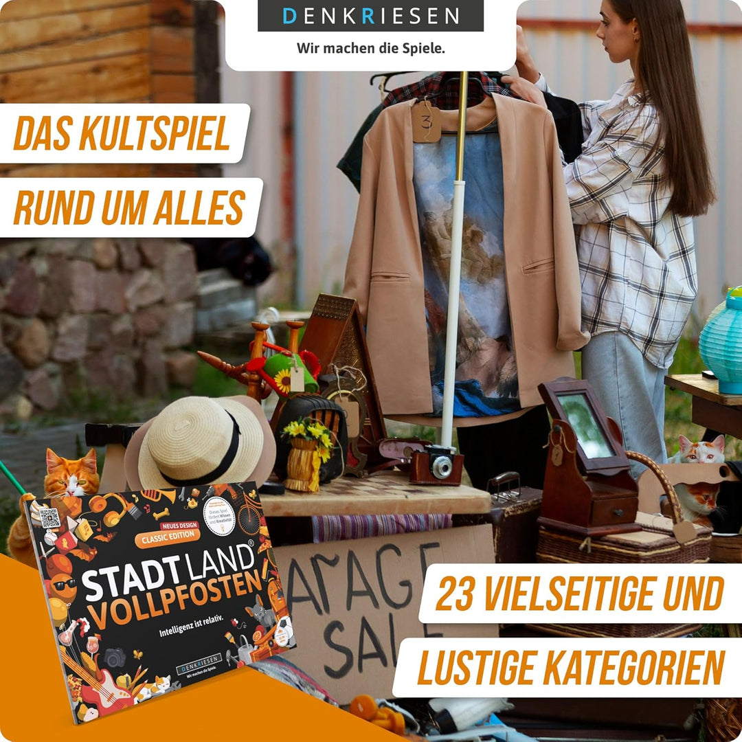DENKRIESEN - Spar-Set Rudolph - Stadt Land VOLLPFOSTEN® Classic + Christmas Edition | Stadt Land Flu