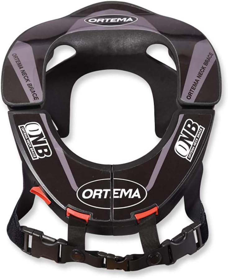 ORTEMA ONB Neck Brace (Gr.XL schwarz) Design K4 - Nackenschutz - aus Hochleistungskunststoff und mit